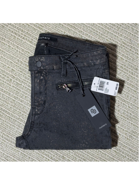 Numero Denim - Womens 26/4 NEW Numero Reeves Mid-Rise Skinny Jeans Leopard Print Cheetah NWT